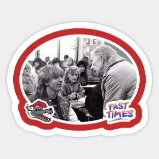 Fast Times TV Show Sticker